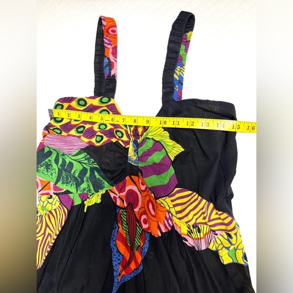 Colorful Boho Sundress Vibrant Multicolor Abstract Pattern - Picture 7 of 7